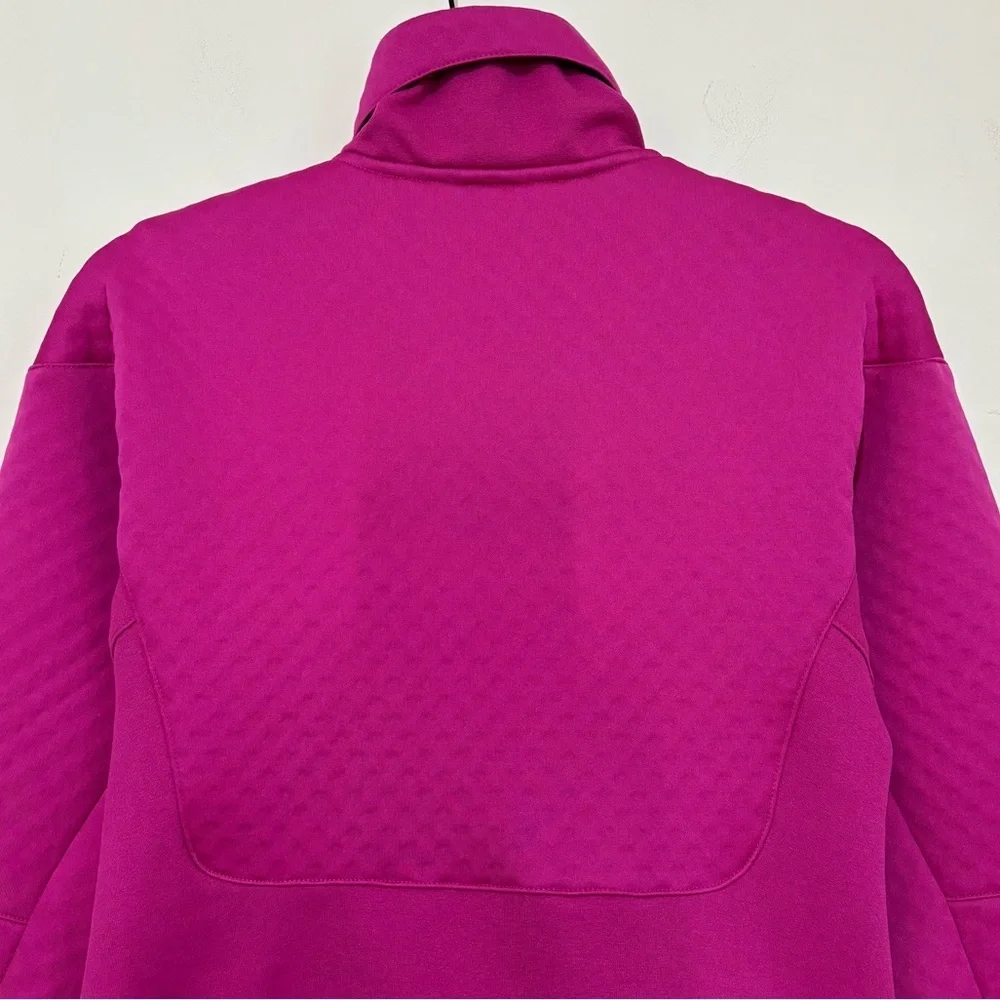 Nike Y2K fuchsia sphere thermal diamond quilted pattern zip up athletic jacket